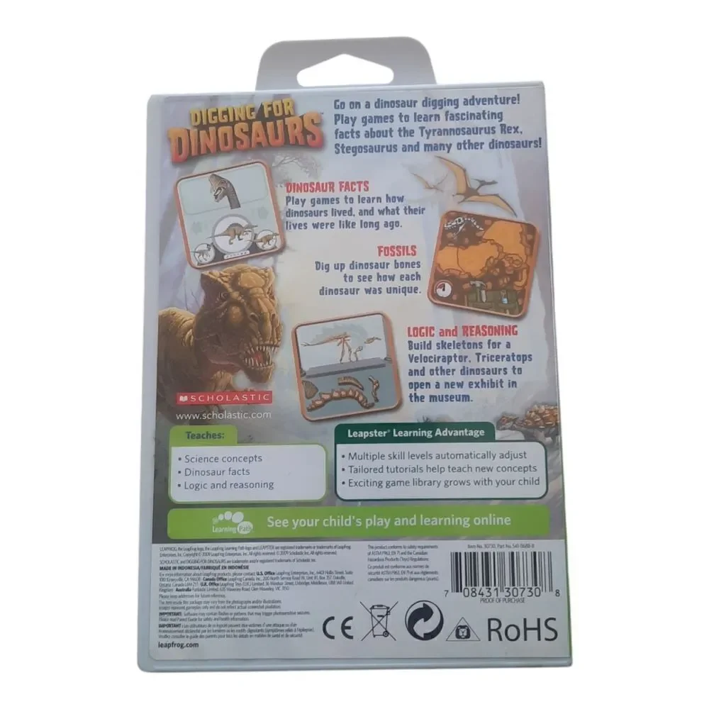 LeapFrog Leapster Learning Game Scholastic Digging for Dinosaurs - Picture 3 of 3